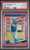 2023 DONRUSS OPTIC SAM LAPORTA #237 PINK RATED ROOKIE PSA 10