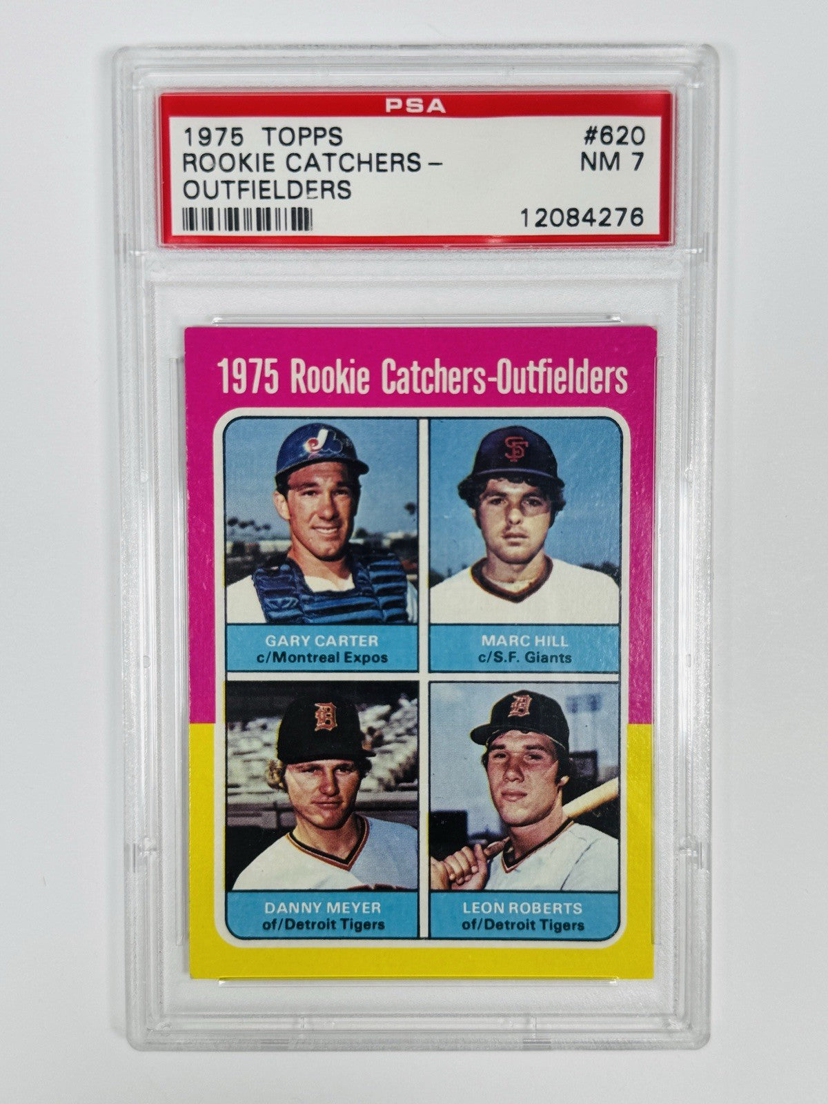 1975 TOPPS ROOKIE CATCHERS-OUTFIELDERS #620 ROOKIE HOF PSA 7