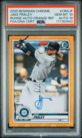 2020 BOWMAN CHROME JAKE FRALEY ORANGE REFRACTOR ROOKIE /25 PSA 10 AUTO 10 POP 2
