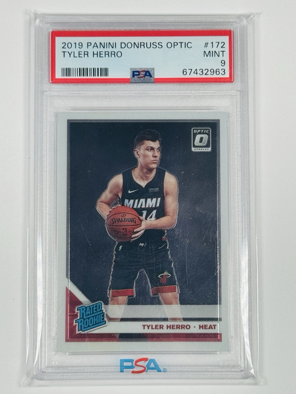 2019 PANINI DONRUSS OPTIC TYLER HERRO #172 PSA 9