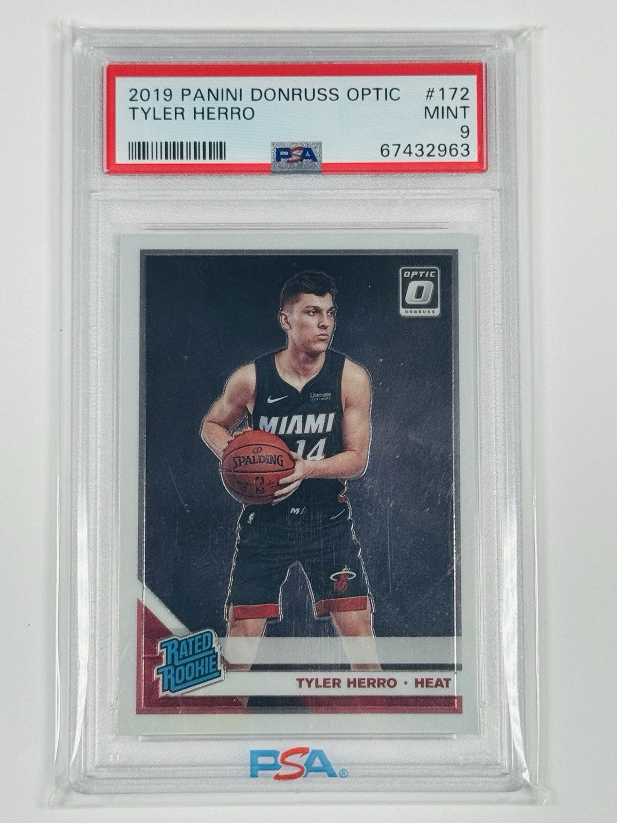 2019 PANINI DONRUSS OPTIC TYLER HERRO #172 PSA 9