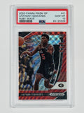 2020 PANINI PRIZM DRAFT PICKS ANTHONY EDWARDS #41 RUBY WAVE ROOKIE PSA 10