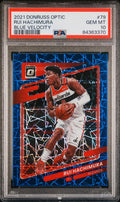2021 DONRUSS OPTIC RUI HACHIMURA #79 BLUE VELOCITY PSA 10
