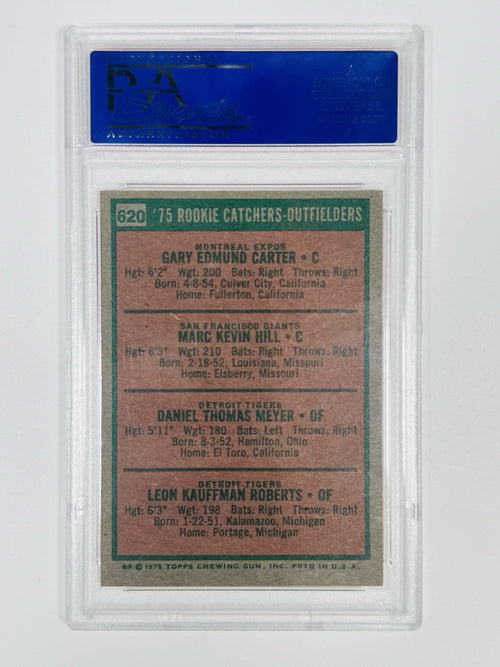 1975 TOPPS ROOKIE CATCHERS-OUTFIELDERS #620 ROOKIE HOF PSA 7