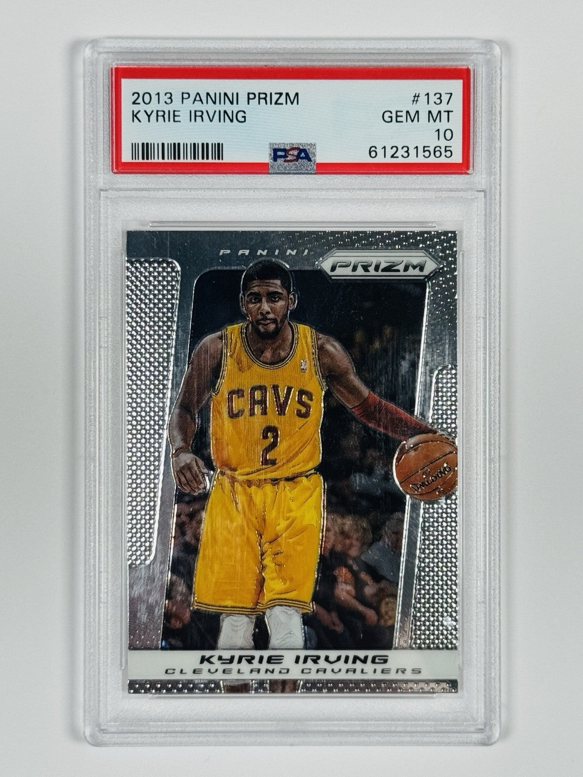 2013 PANINI PRIZM KYRIE IRVING #137 PSA 10
