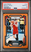 2023 PRIZM NIKOLA JOVIC #121 ORANGE /49 PSA 10